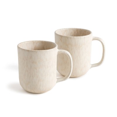 Lot de 2 mugs en grès émaillé mat, Rusty AM.PM