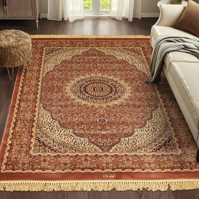 Tapis oriental tissé motif ancestral PEMBE UN AMOUR DE TAPIS