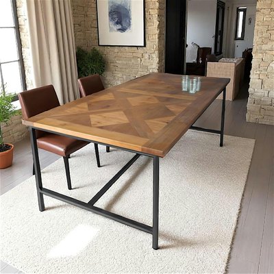 Table à manger marqueterie 200 cm VARSOVIE PIER IMPORT