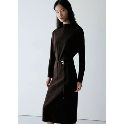 Robe maille ceinture MANGO
