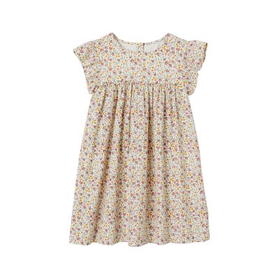 Robe imprimée manches courtes à volants VERTBAUDET