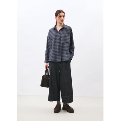 Pantalon large 7/8ème à revers en denim HUMILITY