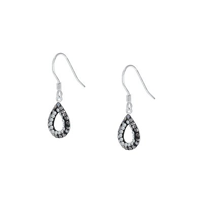 Boucles d'oreilles en argent 925 et cristal CLEOR