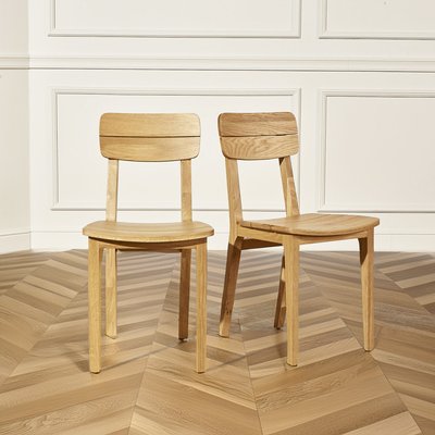 Lot de 2 chaises en chêne LUCIENNE ROBIN DES BOIS