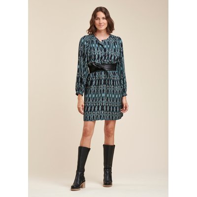 Robe courte ample boutonnée tie & dye LA FEE MARABOUTEE