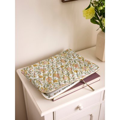 Pochette ordinateur en tissu indien - imprimé Kolkata CYRILLUS