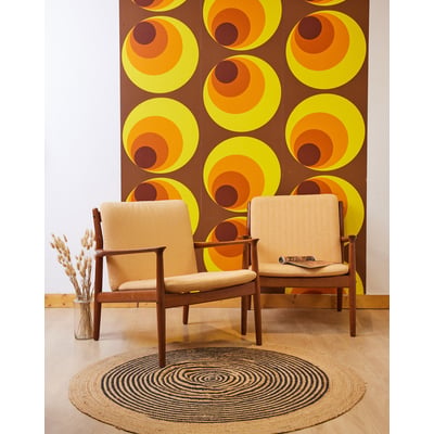 Paire de fauteuils scandinaves Jakob N°1394 - Bon état DEBONGOUT