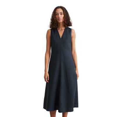 Robe sans manches en lin shaped flared coupé en A-ligne MARC O'POLO