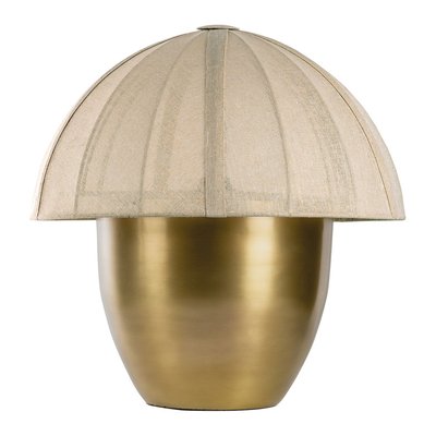 Lampe HÉLOÏSE métal et AJ tissu BLANC D’IVOIRE