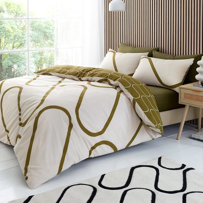 Linear Curve Geometric Reversible Duvet Cover Set CATHERINE LANSFIELD