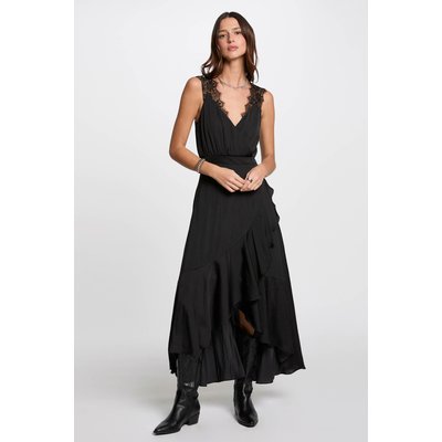 Robe longue droite fluide MORGAN