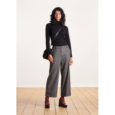 Pantalon droit 7/8ème à carreaux LA FEE MARABOUTEE