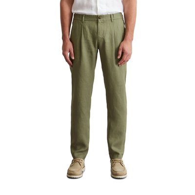 Pantalon en lin modèle Osby jogger pleats avec ceinture élastique MARC O'POLO
