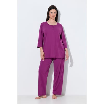 Pyjama à col rond et manches 3/4 ULLA POPKEN