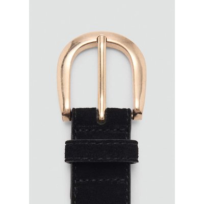 Ceinture en croûte de cuir MANGO
