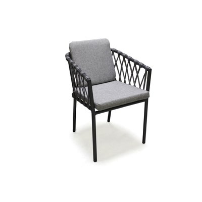Fauteuil de jardin en alu et corde PILAT PARIS GARDEN