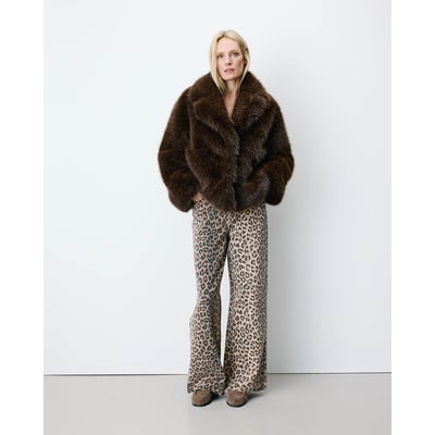 Cappotto corto in pelliccia sintetica, AMY GRACE & MILA