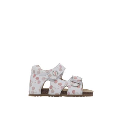 Sandales en cuir avec boucle et scratch BEA FALCOTTO