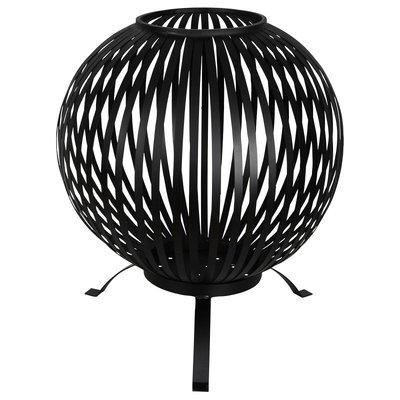 Brasero métal ajouré noir ESSCHERT DESIGN