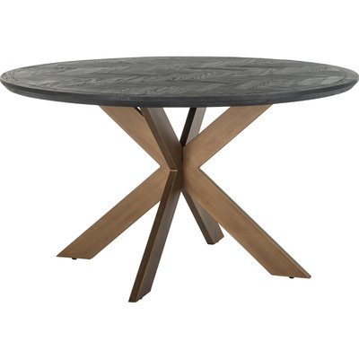 Table à manger en chêne et métal, Blackbone RECOLLECTION