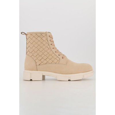 Bottines en cuir, effet tressé, largeur H ULLA POPKEN