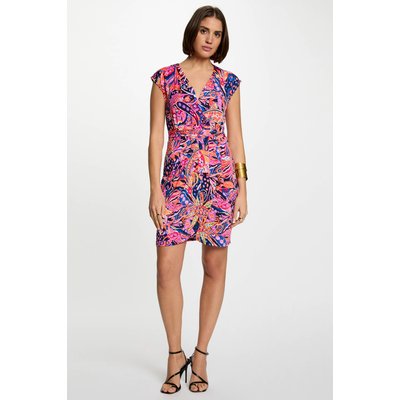 Robe courte ajustée imprimée MORGAN