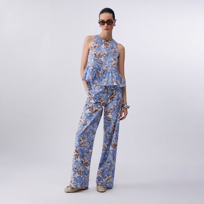 Pantalon palazzo en popeline LIU JO