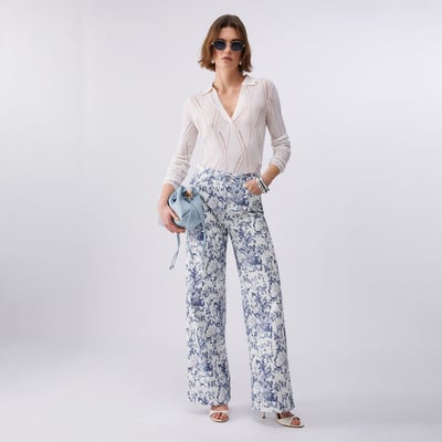 Pantalon évasé imprimé LIU JO