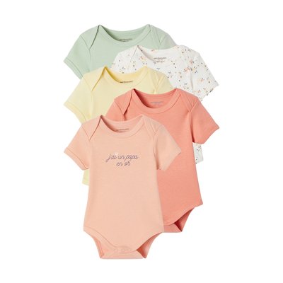Coffret de 5 bodies manches courtes VERTBAUDET