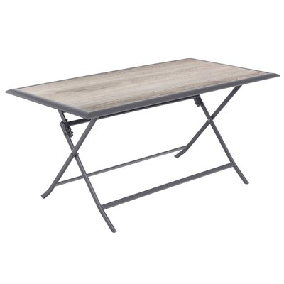 Table de jardin pliante rectangulaire AZUA HESPERIDE