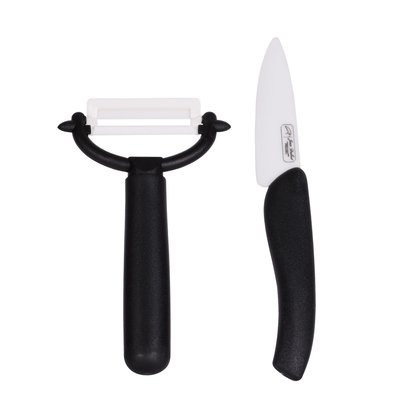 Couteau à office 8 cm avec éplucheur en céramique JEAN DUBOST