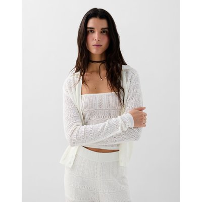 Cardigan blanc pointelle SCALPERS