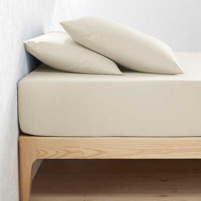 Fixleintuch Scenario, Perkal aus Bio-Baumwolle uni LA REDOUTE INTERIEURS
