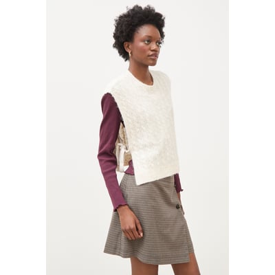 Pull droit cropped sans manches BONOBO