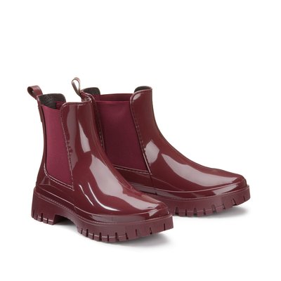 Bottines rouge vernis La Redoute