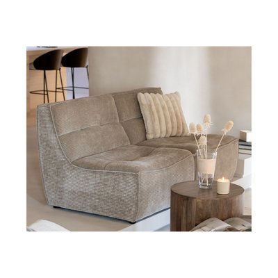 Fauteuil chauffeuse lounge en velours côtelé - LORENZO HELLIN, DEPUIS 1862