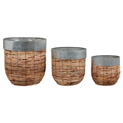 Cache-pots en rotin Paolo (Lot de 3) AUBRY GASPARD