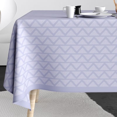 Nappe rectangulaire anti tache Coton Tana Glycine EDEN