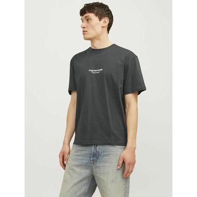 T-shirt girocollo con logo JACK & JONES