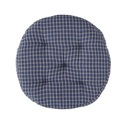 Galette de chaise ronde coton carreaux MADAM STOLTZ
