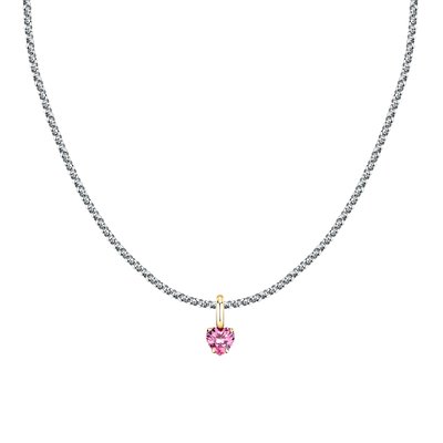 Collier en acier,cristaux, DROPS MORELLATO