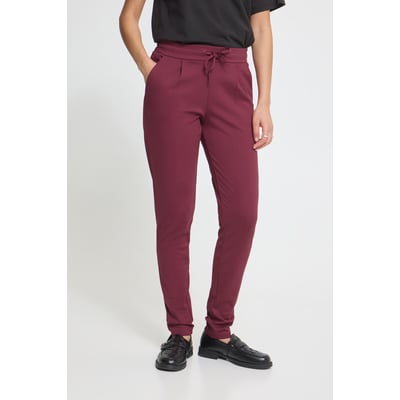 Pantalon coupe slim, taille élastiquée ICHI