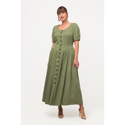 Robe midi, Imitation jean, col rond ULLA POPKEN