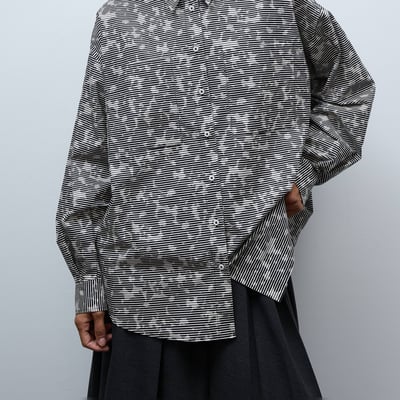 Chemise imprimé avec manches longues en BIO GOTS MONOPRIX