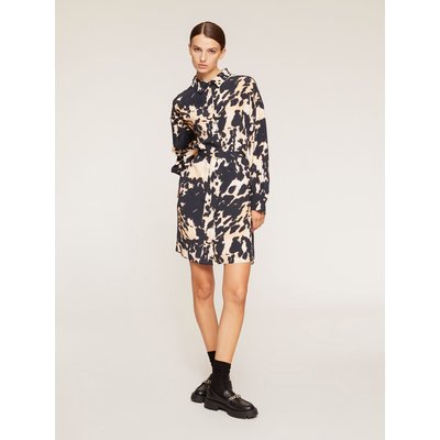 Robe chemisier courte avec ceinture dans le même imprimé MOTIVI