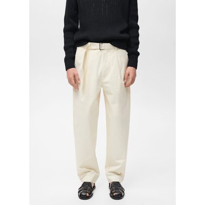 Pantalon ceinture relaxed-fit MANGO MAN