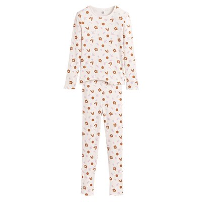 Pyjama en côtes, imprimé floral LA REDOUTE COLLECTIONS