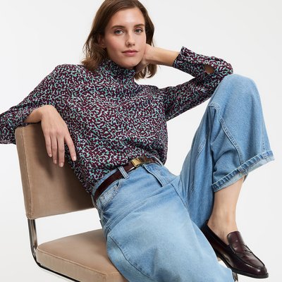 Camisa, manga larga, cuello victoriano LA REDOUTE COLLECTIONS