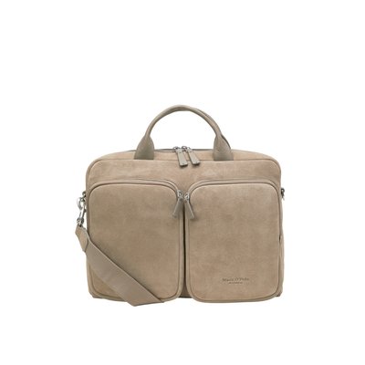 Sac d'affaires en cuir de vachette velours MARC O'POLO