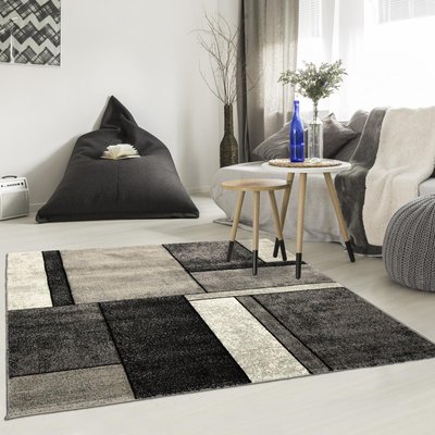 Tapis salon et chambre tissé motif géométrique BI 61 UN AMOUR DE TAPIS
